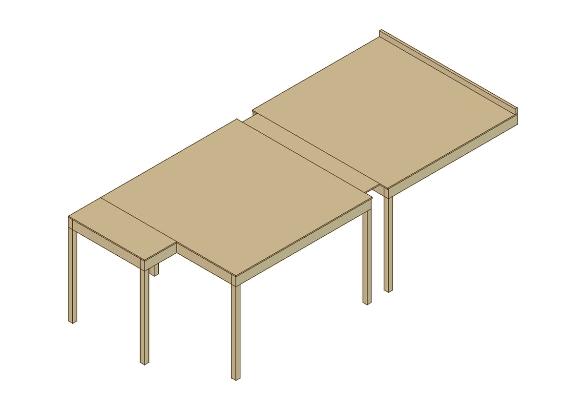 3D-Planung Galerie 2 als Holzkonstruktion
