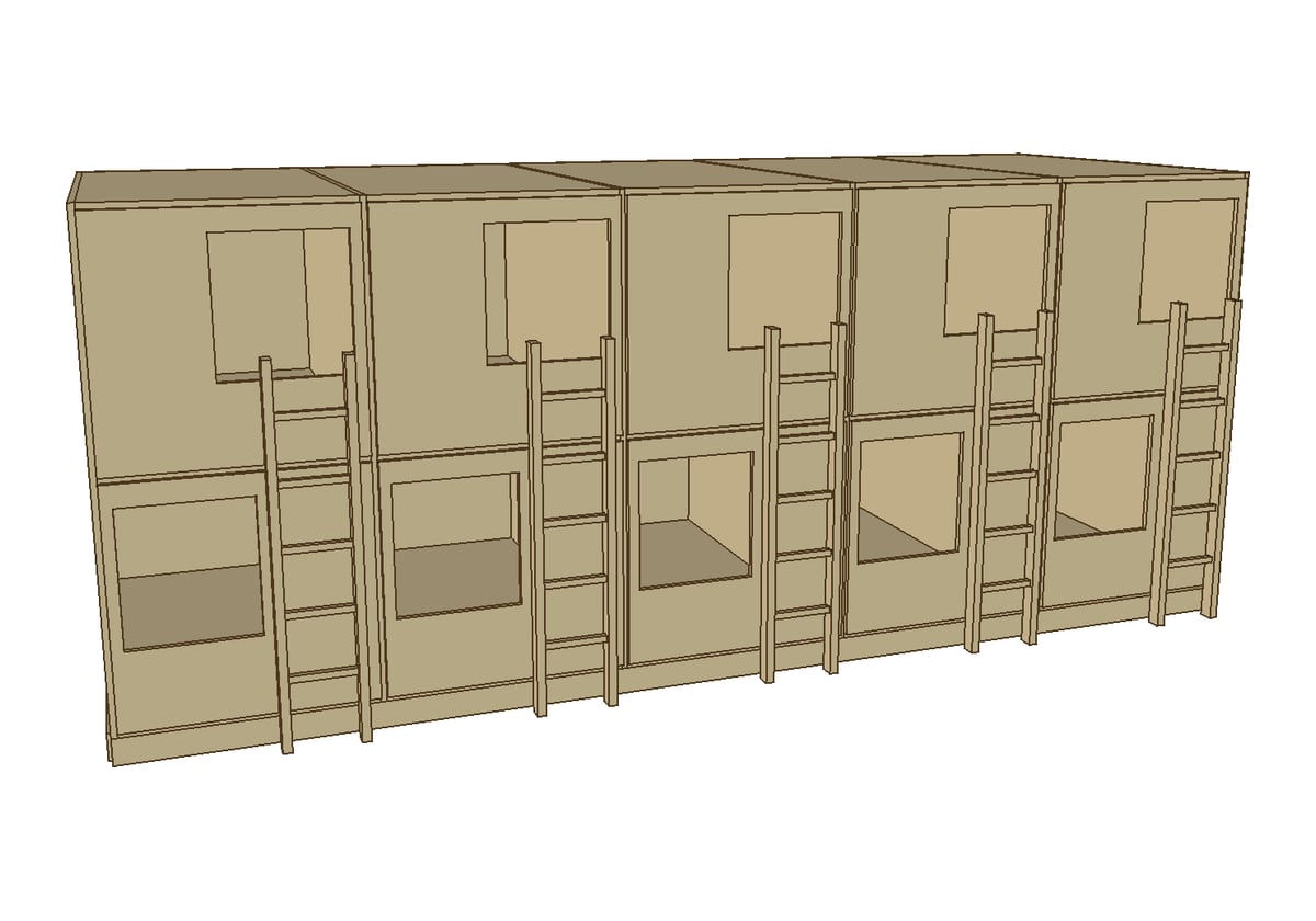 3D-Planung Schlafkabinen, Variante Koje